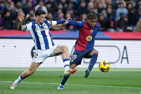 Spanish La Liga Soccer Match: Real Sociedad vs Barcelona
