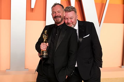 Lee Sandales at the 2025 Vanity Fair Oscar Party