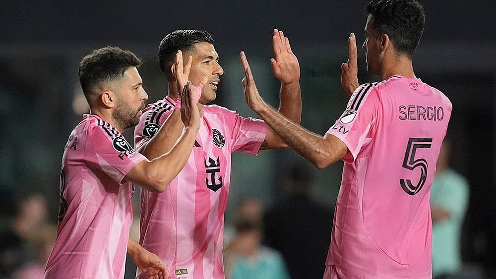 | Photo: AP/Rebecca Blackwell : Inter Miami forward Luis Suarez 