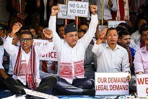 AAGSU protest in Guwahati