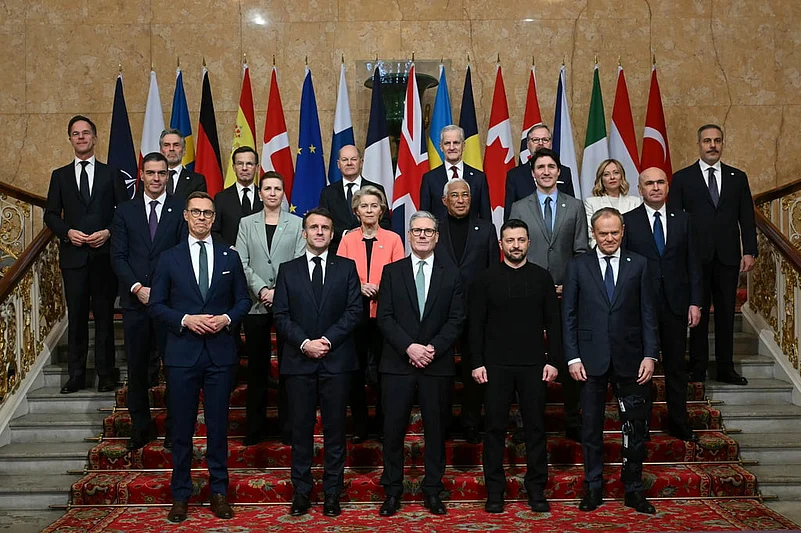 NATO, European leaders during the Britain Summit on the Ukraine war