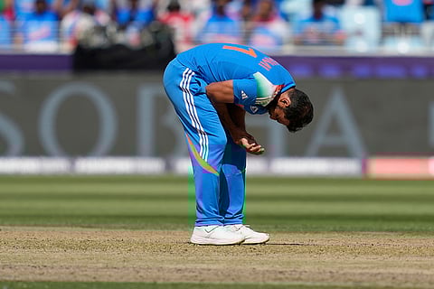 CT 2025 IND vs AUS semifinal: Mohammed Shami reacts after missing a chance to take the catch of Steve Smith