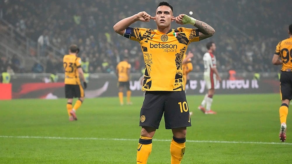 Italian Soccer Serie A 2024-25 Inter Milan vs Genoa: Lautaro Martinez