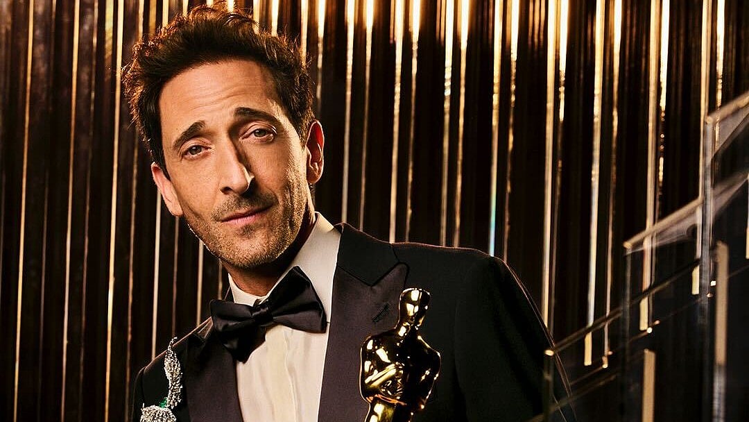 Matt Sayles : Adrien Brody with his Oscar