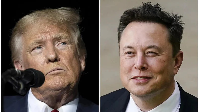 US President Donald Trump and tech billionaire Elon Musk