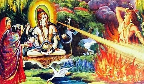 Lord Shiva's destruction of Kamadeva