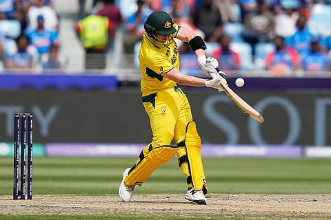 CT 2025 IND vs AUS semifinal: Australia's captain Steve Smith plays a shot