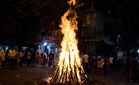 Holika Dahan festival in North India