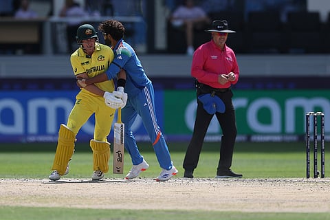 CT 2025 IND vs AUS semifinal: India's Ravindra Jadeja collides with Australia's Marnus Labuschagne