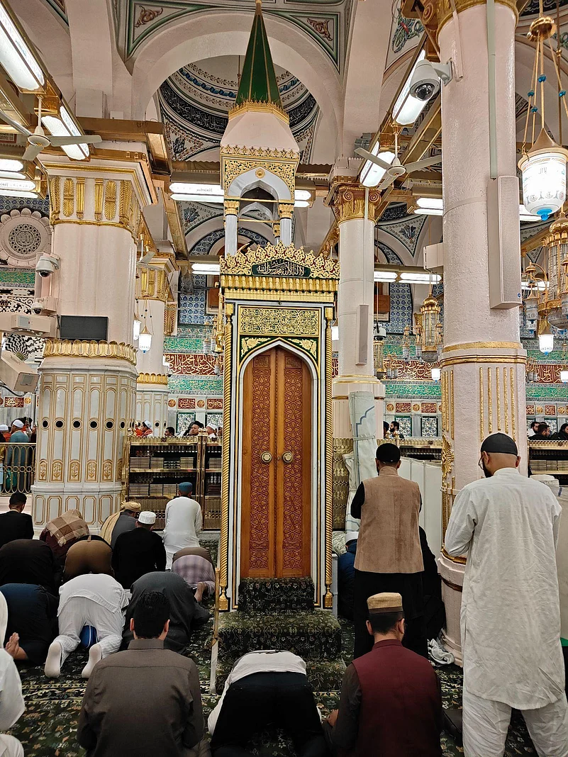 Holiest spot in the Prophet’s Mosque