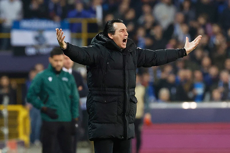 Club Brugge Vs Aston Villa, UEFA Champions League Round Of 16 first leg: Unai Emery