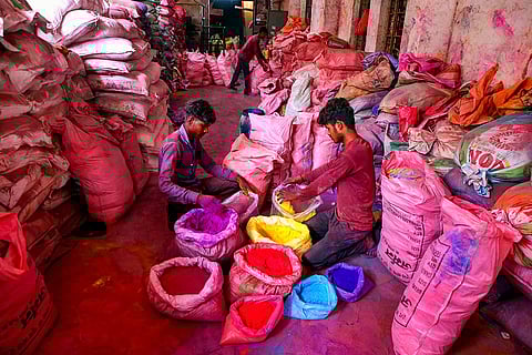 Holi festival preps