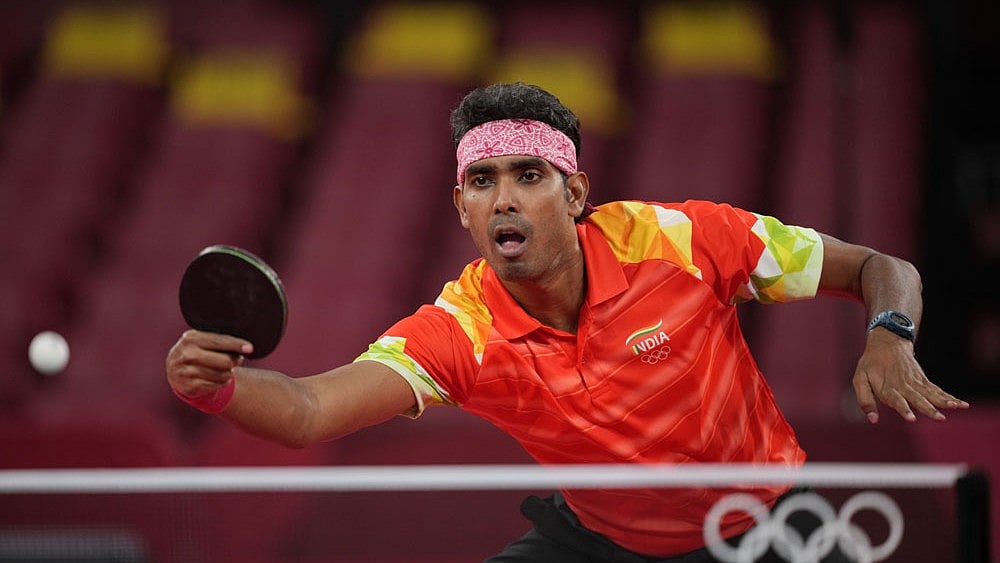 File : Sharath Kamal Advances To 3rd Round In Tokyo Olympics; Faces Table Tennis Great Ma Long Next