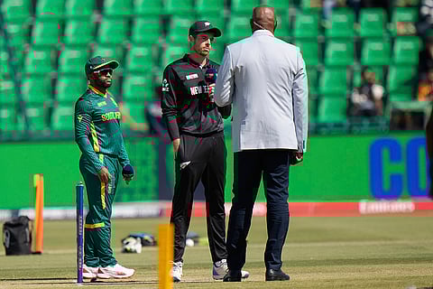 CT 2025, SA vs NZ Semifinal: South Africa's captain Temba Bavuma and New Zealand's captain Mitchel Santner