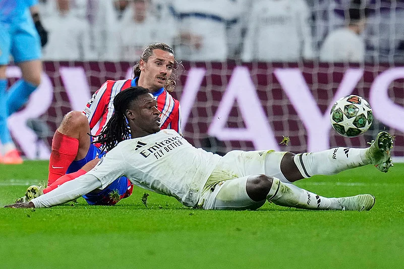 Real Madrid vs Atletico Madrid, UEFA Champions League Round Of 16 first leg: Eduardo Camavinga
