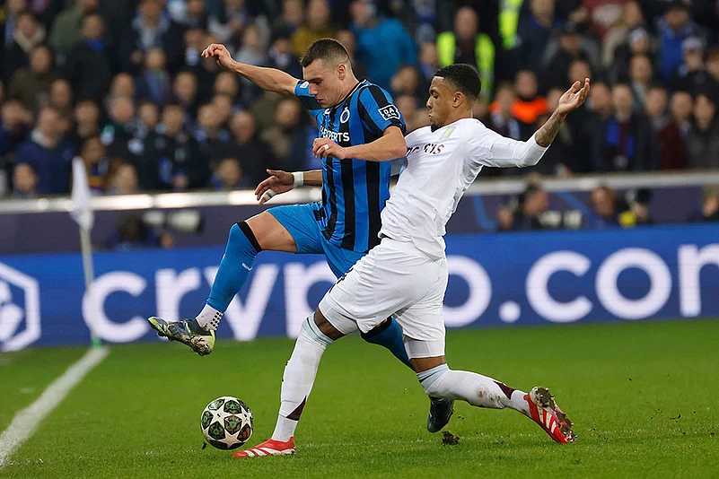 Club Brugge Vs Aston Villa, UEFA Champions League Round Of 16 first leg: Ferran Jutgla