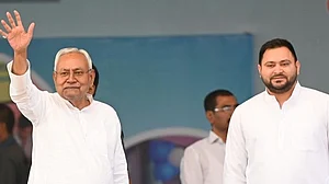 Getty Images : Nitish Kumar and and Tejashwi Yadav