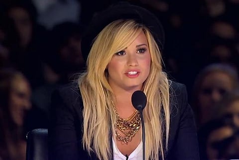 Demi Lovato as a judge on The X Factor USA