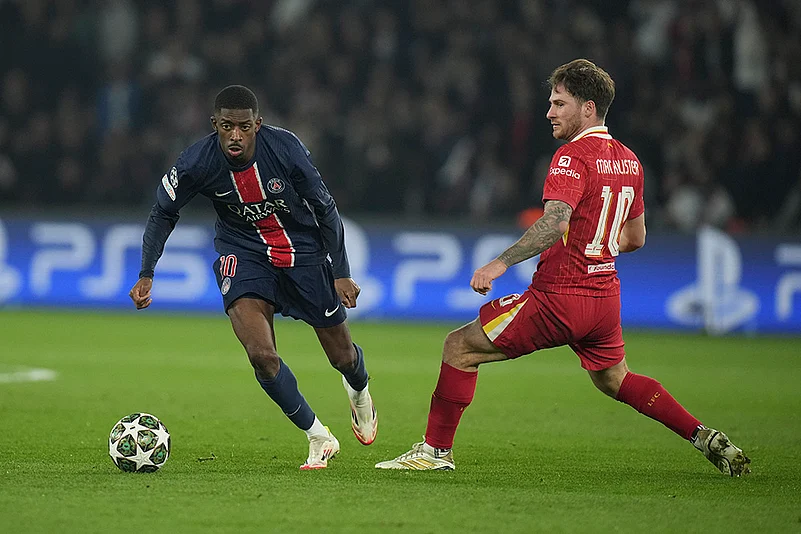 UEFA Champions League round of 16 first leg soccer PSG vs Liverpool: Ousmane Dembele