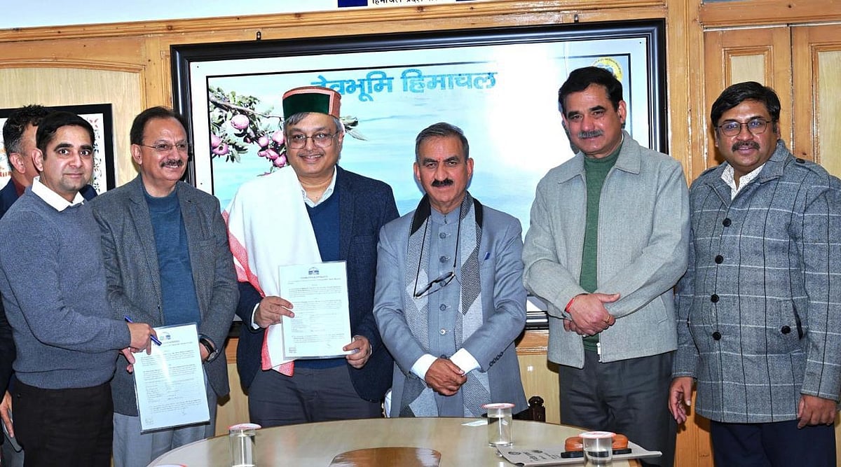 Chief Minister Thakur Sukhvinder Singh Sukhu signing MoC