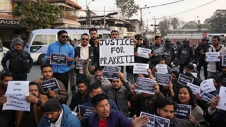 Protest at  Odisha's KIIT over Nepali student's death - X/@AdityaRajKaul