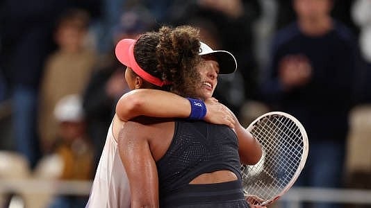 Photo: X | The Tennis Letter : Serena Williams and Naomi Osaka after a tennis match.