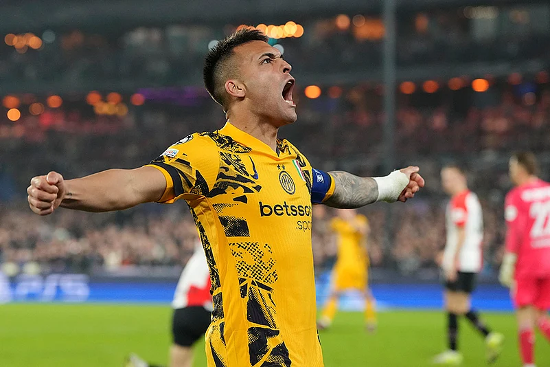 UEFA Champions League round of 16 first leg soccer Feyenoord vs Inter Milan: Lautaro Martinez