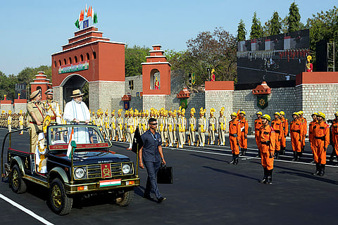 56th CISF raising day parade