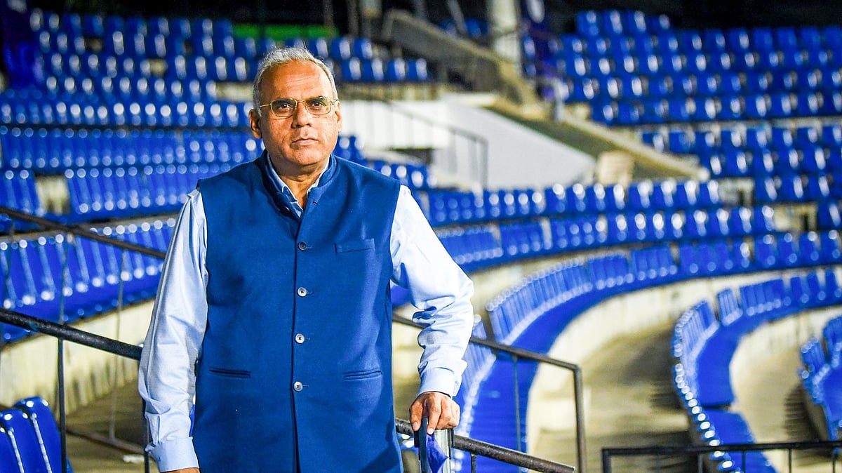 Credit: Deepthi Indukuri/KSLTA : KSLTA’s joint secretary Sunil Yajaman at the Bengaluru Open 2025