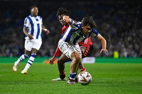 Europa League Soccer Match: Real Sociedad vs Manchester United