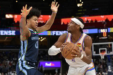 NBA Basketball Game: Memphis Grizzlies vs Oklahoma City Thunder
