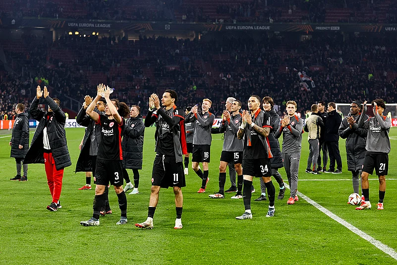UEFA Europa League Soccer 2024-25 Last 16, Ajax vs Eintracht Frankfurt photo