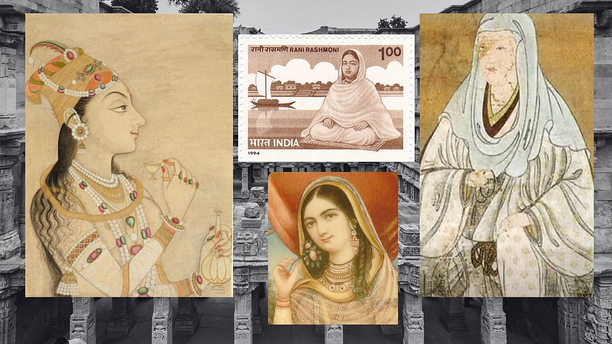 Wikipedia and Shutterstock : Forgotten Women of Design, Nur Jahan, Rani Rashmoni, Bega Begum, Maham Anga and more.