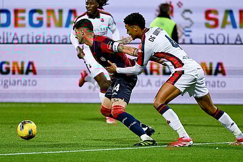 Serie A Soccer: Genoa vs Cagliari Calcio