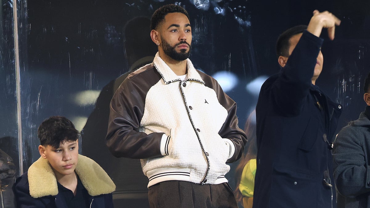 The suspended Matheus Cunha watched Saturday's game from the stands - null