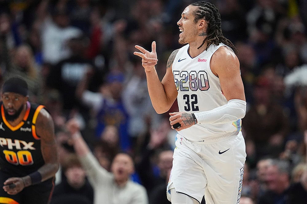 | Photo: AP/David Zalubowski : NBA 2024-25: Denver Nuggets forward Aaron Gordon