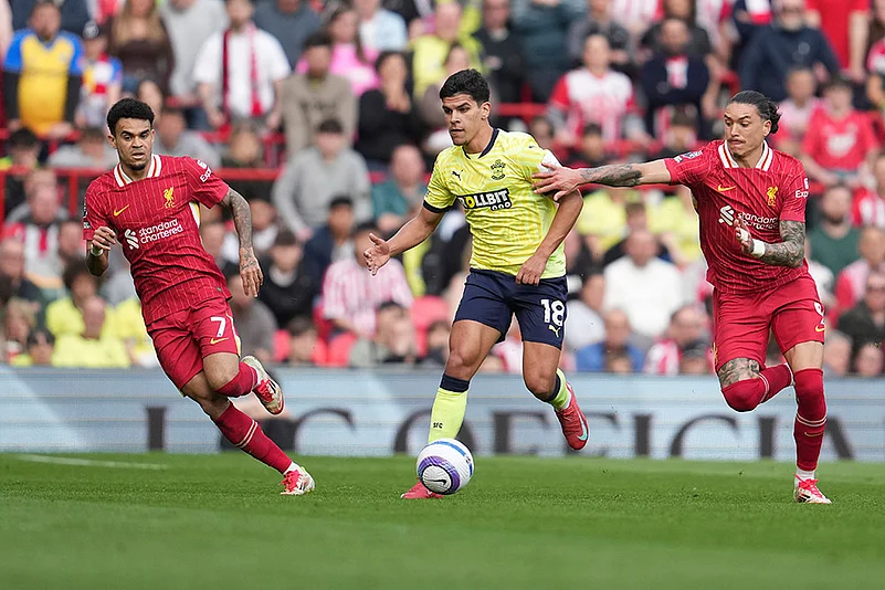 English Premier League 2024-25 Liverpool vs Southampton: Mateus Fernandes