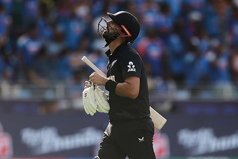 CT 2025, IND vs NZ final: New Zealand's Daryl Mitchell reacts as he walks off the field