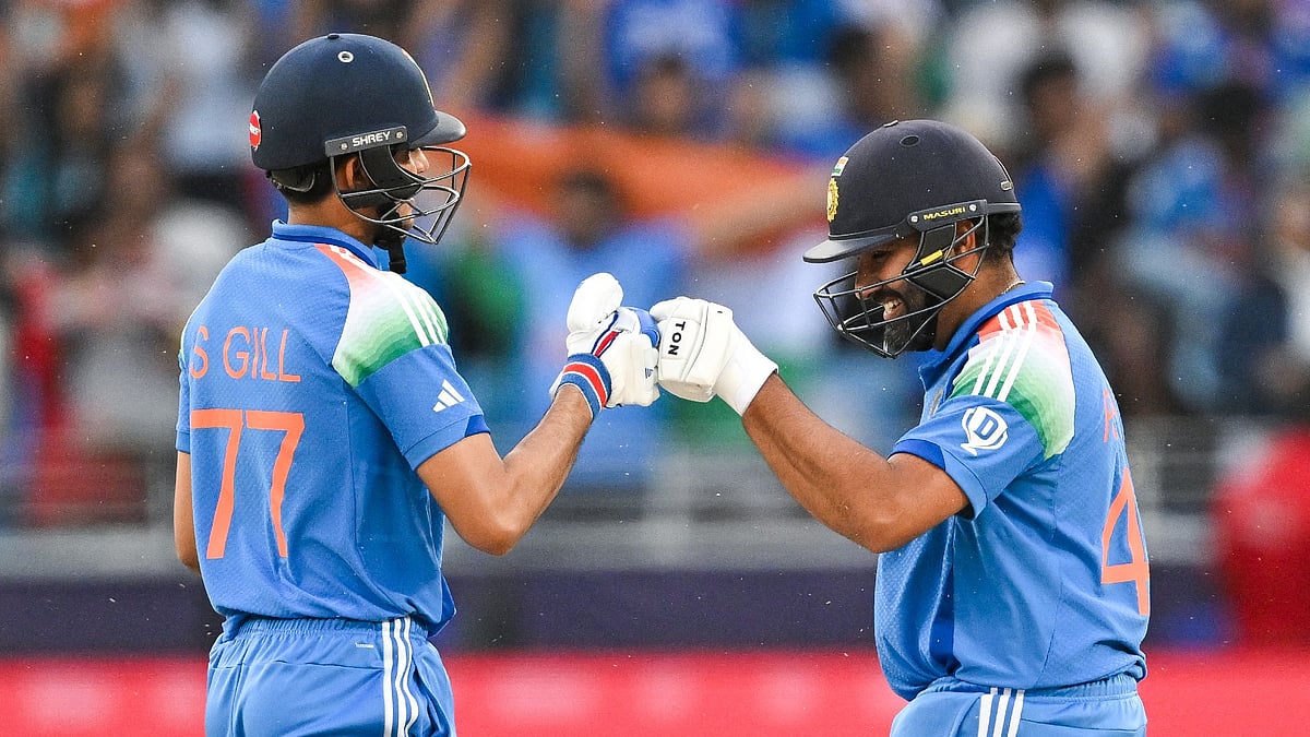 India's Shubman Gill and Rohit Sharma. - null