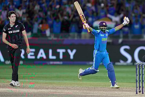 CT 2025, IND vs NZ final: India's Ravindra Jadeja celebrates after scoring the winning runs