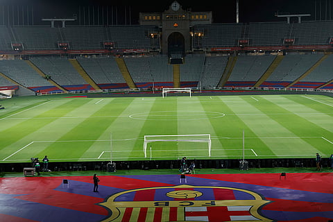 La Liga 2024-25: Empty stands and field seen after the cancellation of match
