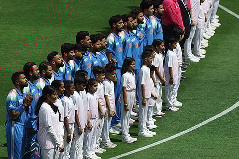 CT 2025, IND vs NZ final: Indian players stand for their national anthem