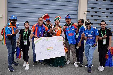 CT 2025, IND vs NZ final: Indian fans cheer as they arrive to watch the final