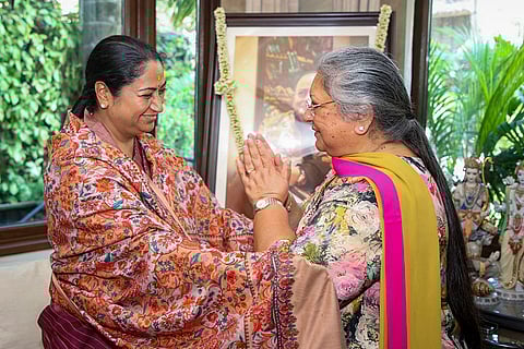 Rekha Gupta, Sangeeta Jaitley meet