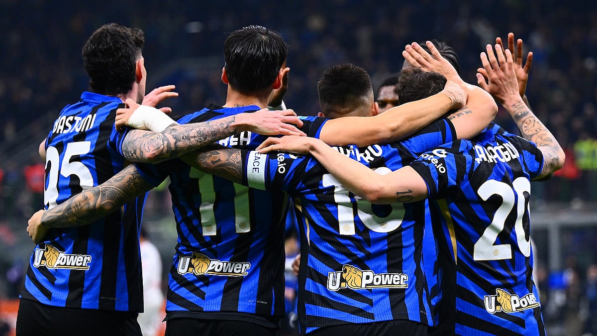 Inter celebrate win over Monza