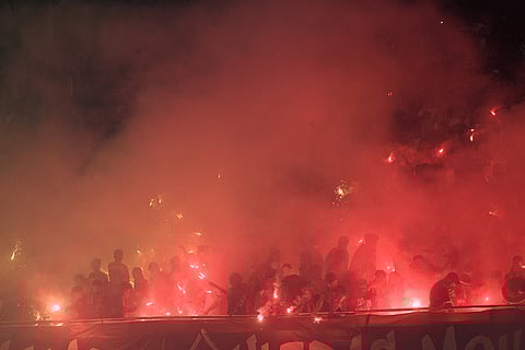 ISL 2024-25, MBSG vs FCG: Mohun Bagan fans light fireworks
