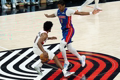 NBA Basketball Game: Portland Trail Blazers vs Detroit Pistons