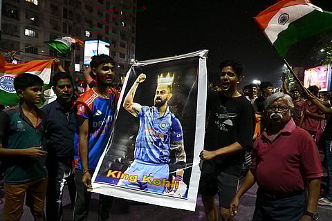 India wins ICC CT 2025 Celebrations in Kolkata