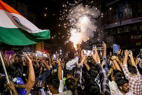 India wins ICC CT 2025 Celebrations in Nagpur