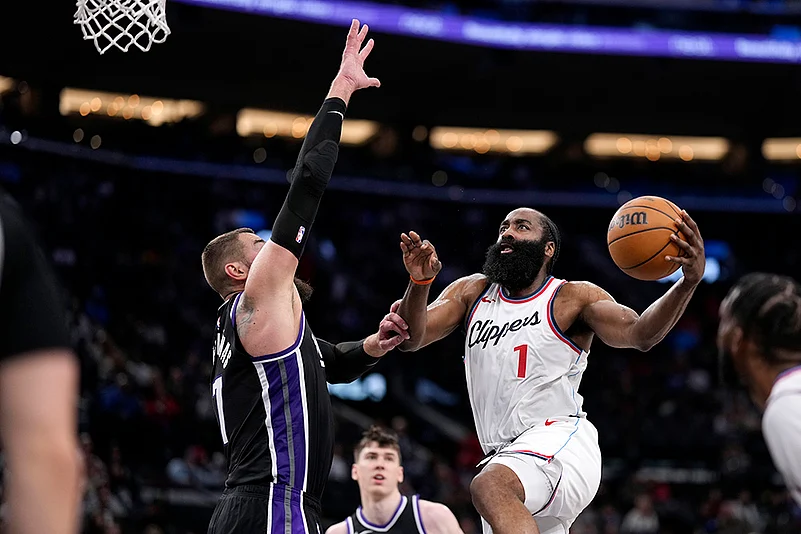 NBA Basketball 2024-25 Los Angeles Clippers vs Sacramento Kings: James Harden